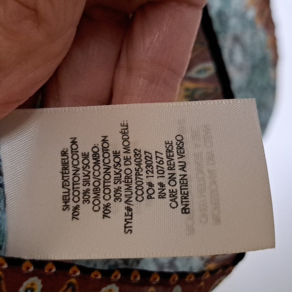 Alice&Olivia Julius Style bohemian print SzM blouse. Excellent condition - Picture 10 of 11